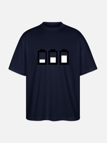 Power - Akku - Stanley/Stella Oversized Unisex Bio T-Shirt Blaster 2.0 - Navy