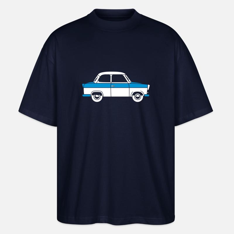 Trabant 500 Coupé 2c - Stanley/Stella Oversized Unisex Organic T-shirt Blaster 2.0 - navy