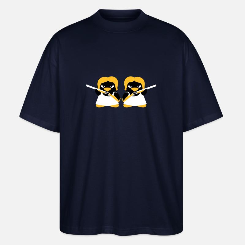 Shotgun Penguin Girls - T-shirt bio Blaster 2.0 coupe oversize Stanley/Stella Unisexe - marine