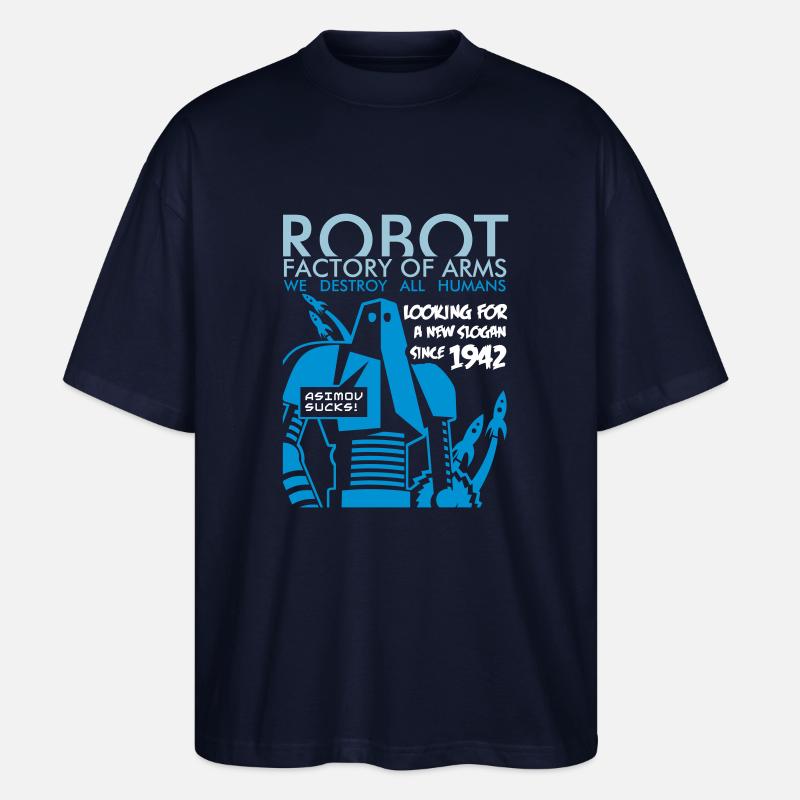 robot2_3c - Stanley/Stella Oversized Unisex Bio T-Shirt Blaster 2.0 - Navy