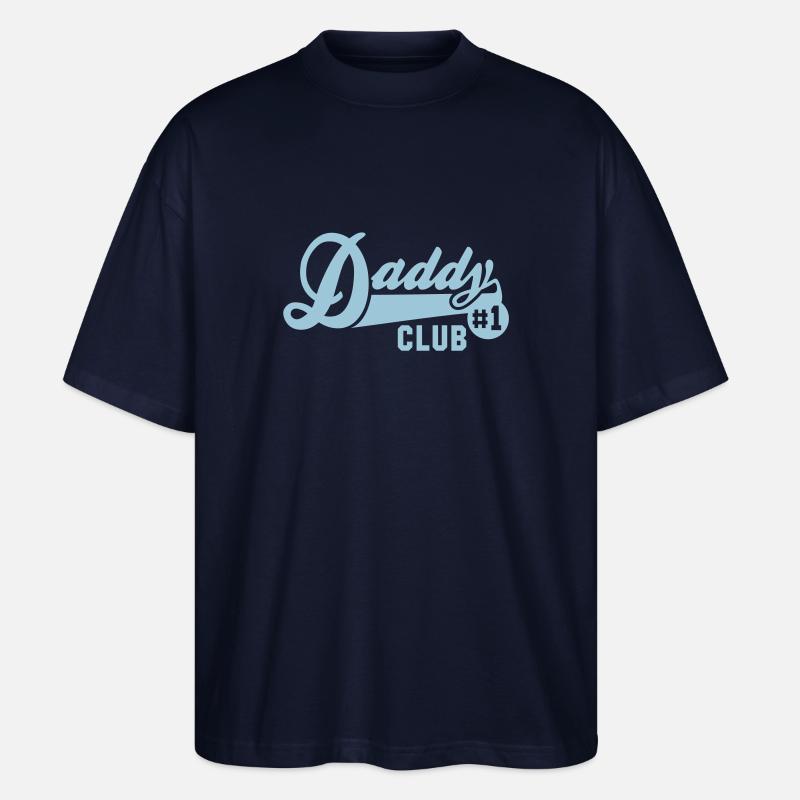 Daddy No1 CLUB - Stanley/Stella Oversized Unisex Bio T-Shirt Blaster 2.0 - Navy