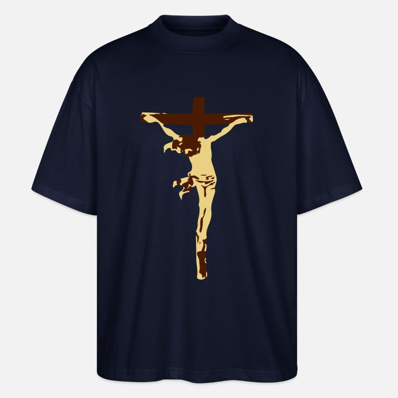 Jesus - Stanley/Stella Oversized Unisex Bio T-Shirt Blaster 2.0 - Navy