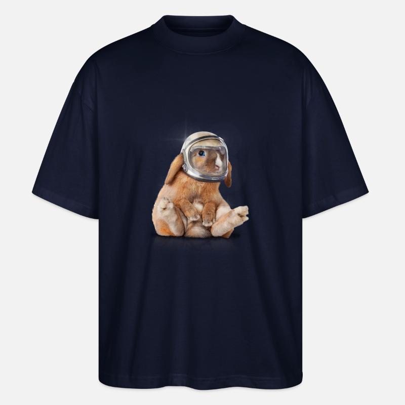 Spacerabbit - Stanley/Stella Oversized Unisex Bio T-Shirt Blaster 2.0 - Navy
