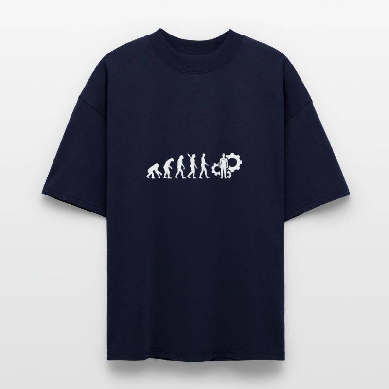 technicien technologie Evolution Blanc T-shirt bio Blaster 2.0 coupe oversize Stanley/Stella Unisexe