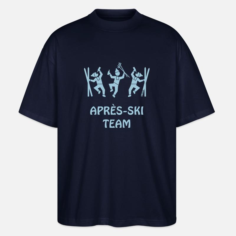 Après-Ski Team - Stanley/Stella Oversized Unisex Bio T-Shirt Blaster 2.0 - Navy
