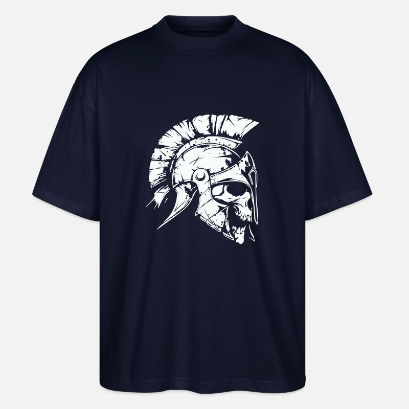 sparta skull 01 - Stanley/Stella Oversized Unisex Bio T-Shirt Blaster 2.0 - Navy