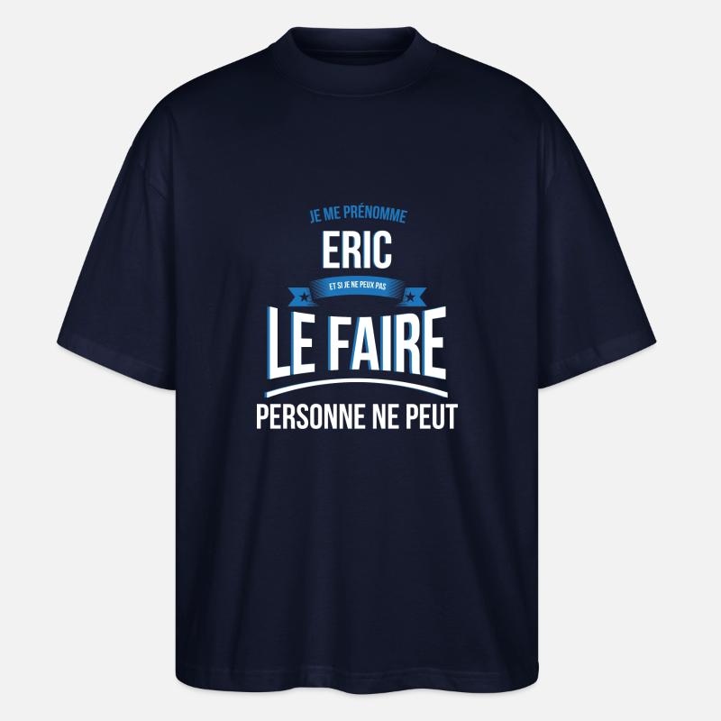 Eric personne ne peut cadeau - T-shirt bio Blaster 2.0 coupe oversize Stanley/Stella Unisexe - marine