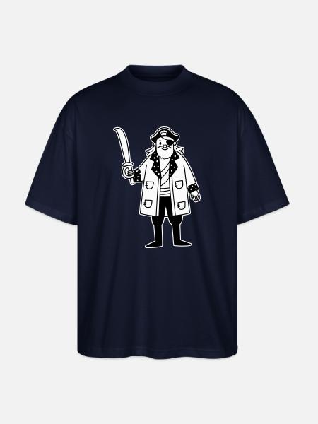 Pirat - Stanley/Stella Oversized Unisex Bio T-Shirt Blaster 2.0 - Navy