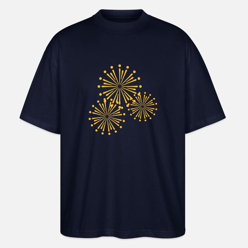 Firework Design - Stanley/Stella Oversized Unisex Bio T-Shirt Blaster 2.0 - Navy