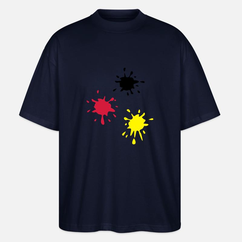 Kunst, Klecks, kunstklecks (super cheap!) - Stanley/Stella Oversized Unisex Bio T-Shirt Blaster 2.0 - Navy