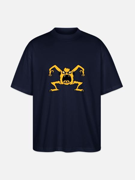 monster - Stanley/Stella Oversized Unisex Organic T-shirt Blaster 2.0 - navy