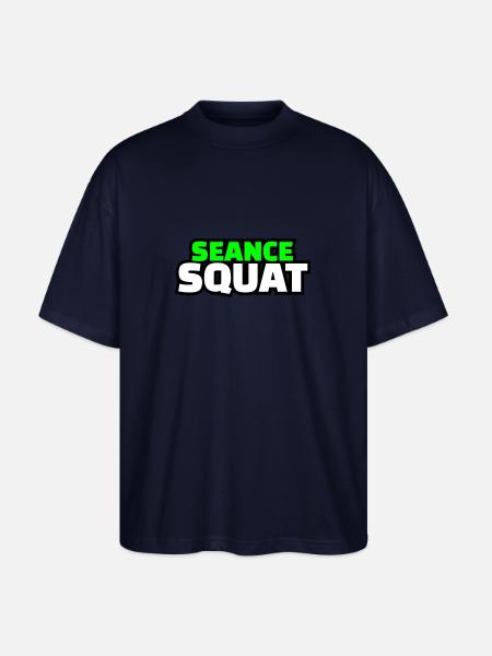 séance squat - T-shirt bio Blaster 2.0 coupe oversize Stanley/Stella Unisexe - marine