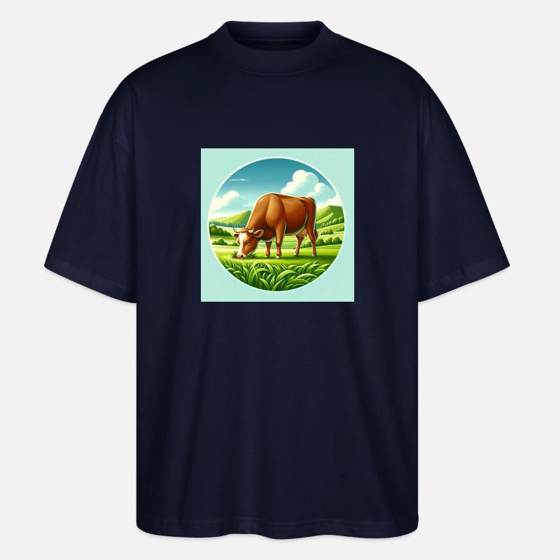 Kuh Texts - Stanley/Stella Oversized Unisex Bio T-Shirt Blaster 2.0 - Navy