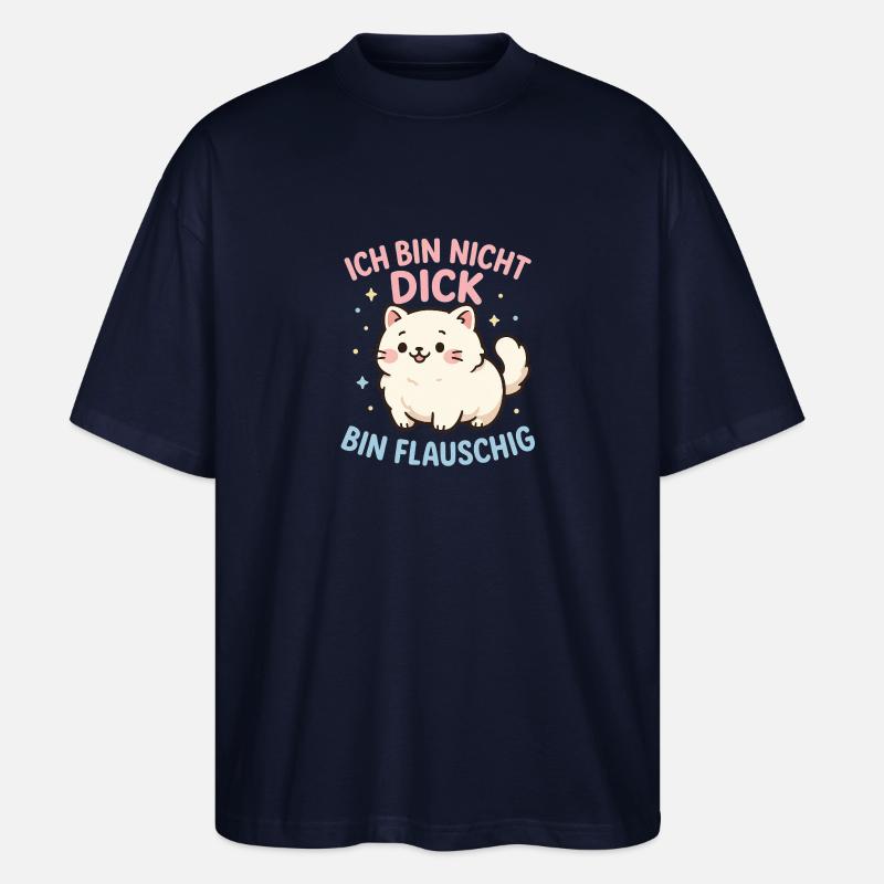 Bin nicht dick - Stanley/Stella Oversized Unisex Bio T-Shirt Blaster 2.0 - Navy