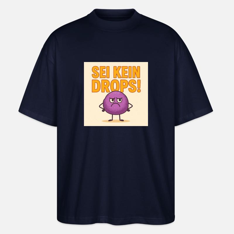 Sei kein grimmiger Drops - Stanley/Stella Oversized Unisex Bio T-Shirt Blaster 2.0 - Navy