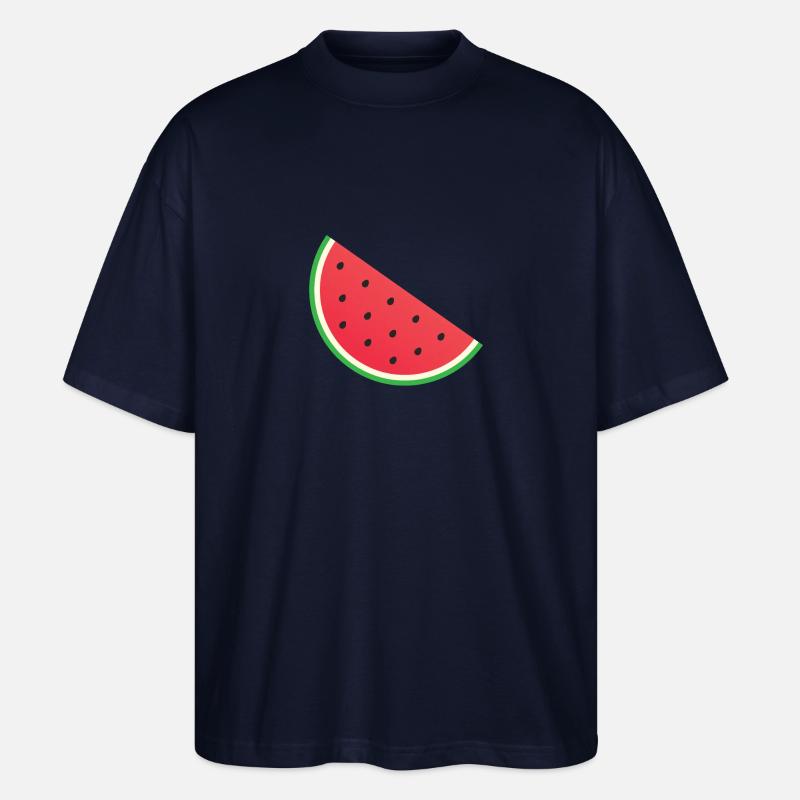Wassermelone - Stanley/Stella Oversized Unisex Bio T-Shirt Blaster 2.0 - Navy