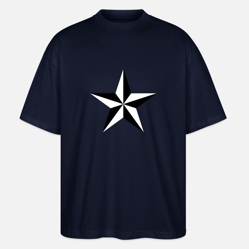 nautical star - Stanley/Stella Oversized Unisex Bio T-Shirt Blaster 2.0 - Navy