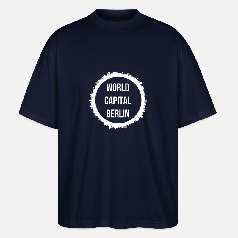 Berlin Bébé - T-shirt bio Blaster 2.0 coupe oversize Stanley/Stella Unisexe - marine