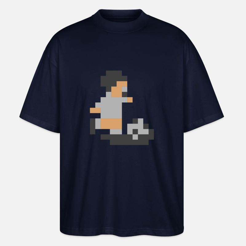 Sensi Pixel Man - Stanley/Stella Oversized Unisex Bio T-Shirt Blaster 2.0 - Navy