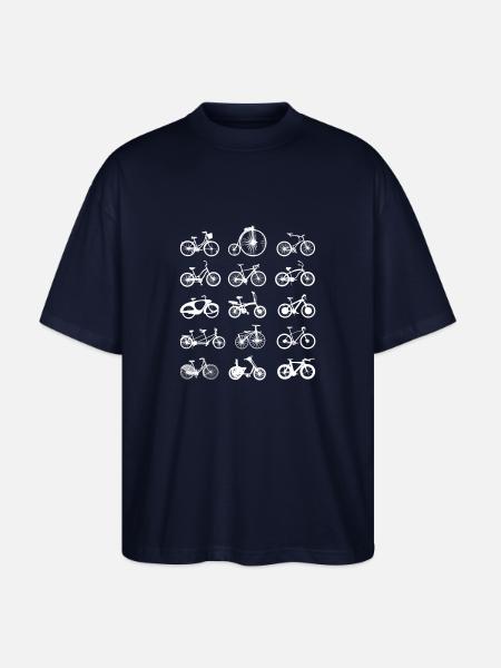 Fahrrad rad räder radl - Stanley/Stella Oversized Unisex Bio T-Shirt Blaster 2.0 - Navy