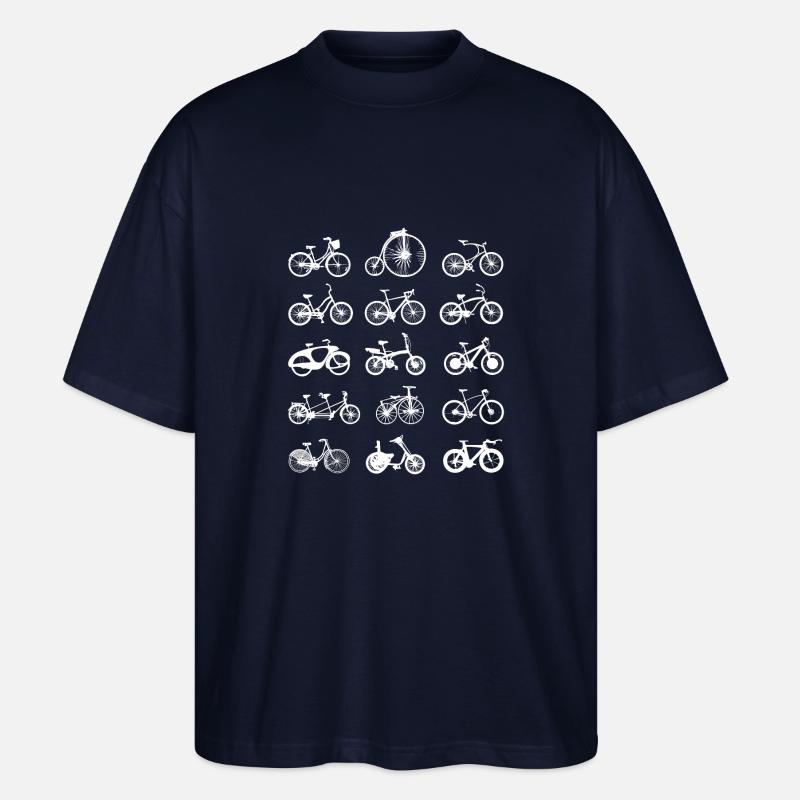 Fahrrad rad räder radl - Stanley/Stella Oversized Unisex Bio T-Shirt Blaster 2.0 - Navy