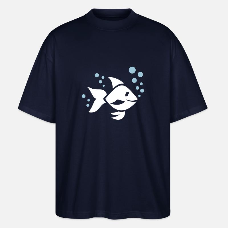 Fisch - Stanley/Stella Oversized Unisex Bio T-Shirt Blaster 2.0 - Navy