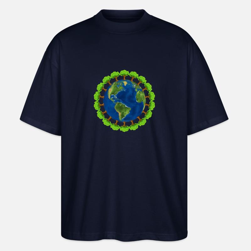 Worldtree - Stanley/Stella Oversized Unisex Bio T-Shirt Blaster 2.0 - Navy