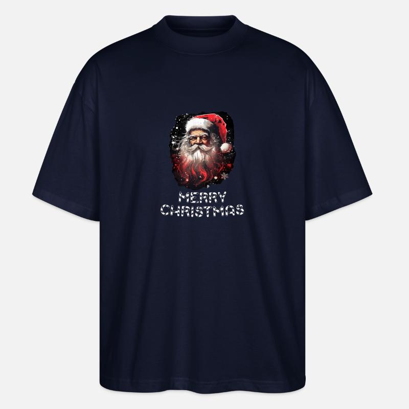 Weihnachtsmann - Marry Christmas - Stanley/Stella Oversized Unisex Bio T-Shirt Blaster 2.0 - Navy