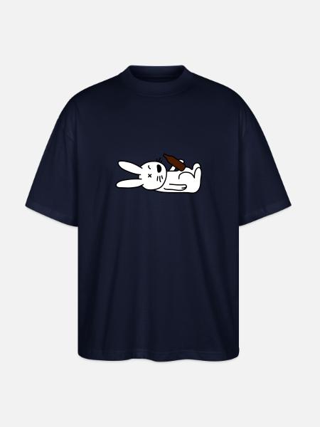 drunken_bunny - Stanley/Stella Oversized Unisex Organic T-shirt Blaster 2.0 - navy