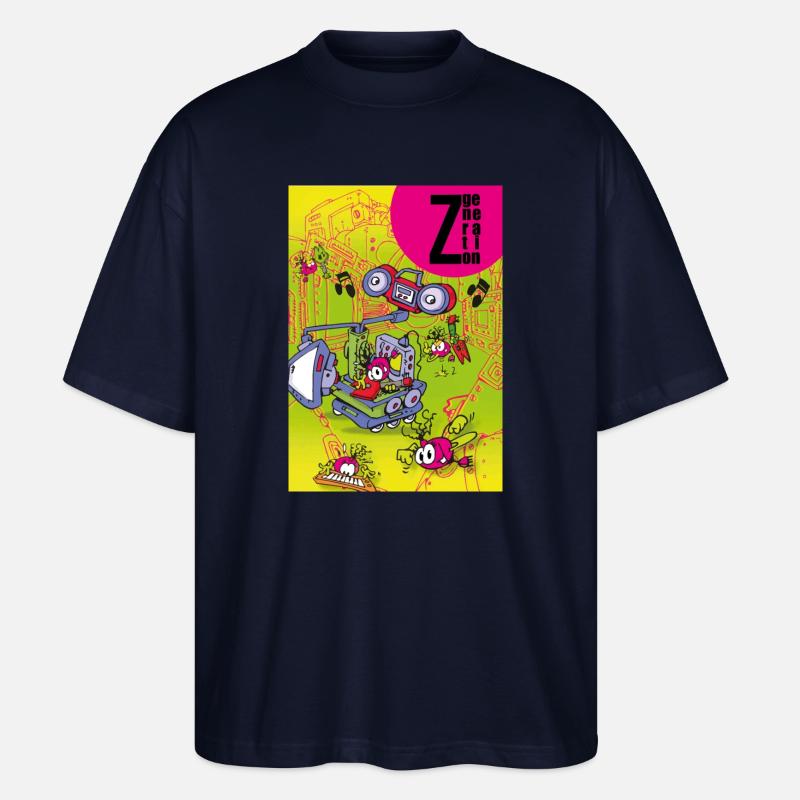 Zgeneration 1 - Stanley/Stella Oversized Unisex Bio T-Shirt Blaster 2.0 - Navy