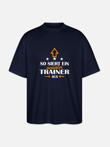 GENIALER Trainer - Stanley/Stella Oversized Unisex Bio T-Shirt Blaster 2.0 - Navy