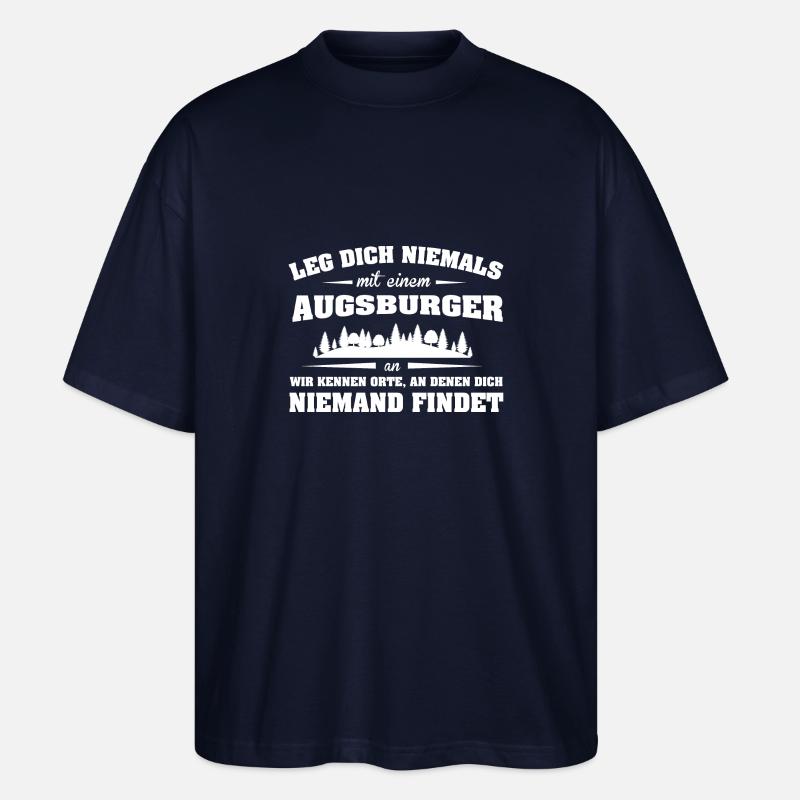 Städte Augsburger LDN - Stanley/Stella Oversized Unisex Bio T-Shirt Blaster 2.0 - Navy