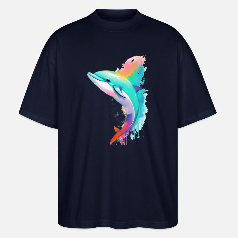 Delfin - Stanley/Stella Oversized Unisex Bio T-Shirt Blaster 2.0 - Navy