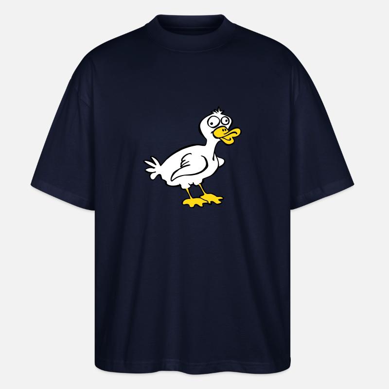 Doofe Ente - Stanley/Stella Oversized Unisex Bio T-Shirt Blaster 2.0 - Navy