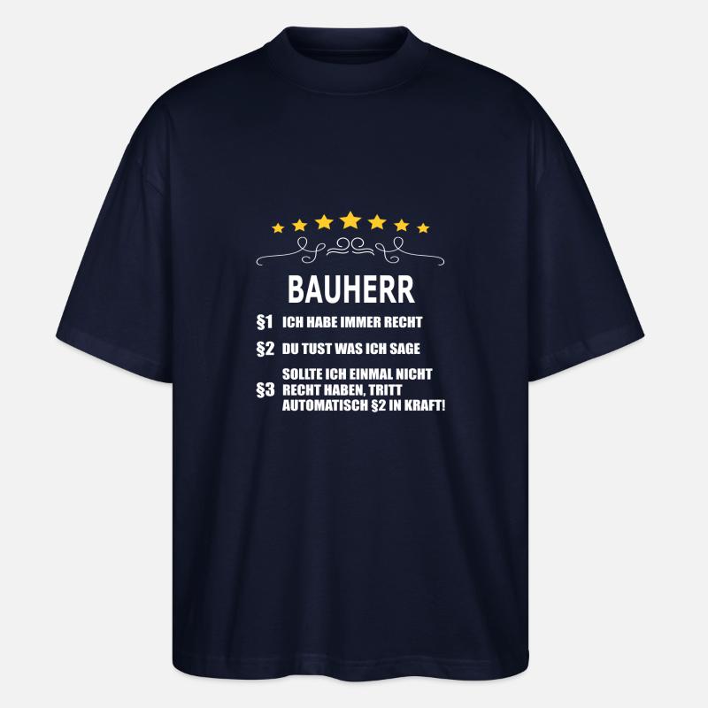 BAUHERR - Stanley/Stella Oversized Unisex Bio T-Shirt Blaster 2.0 - Navy