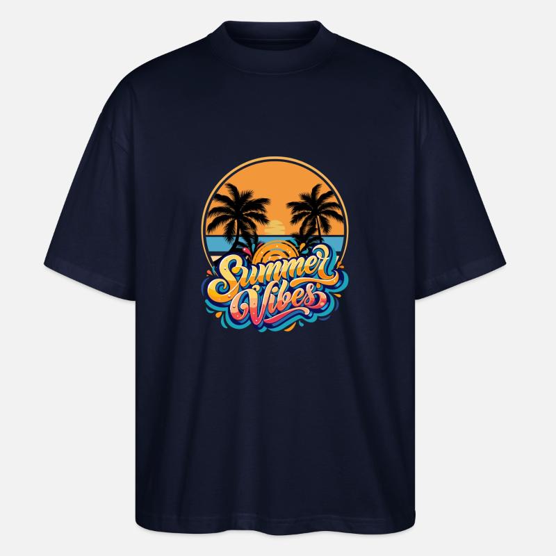 Summer Vibes - Stanley/Stella Oversized Unisex Bio T-Shirt Blaster 2.0 - Navy