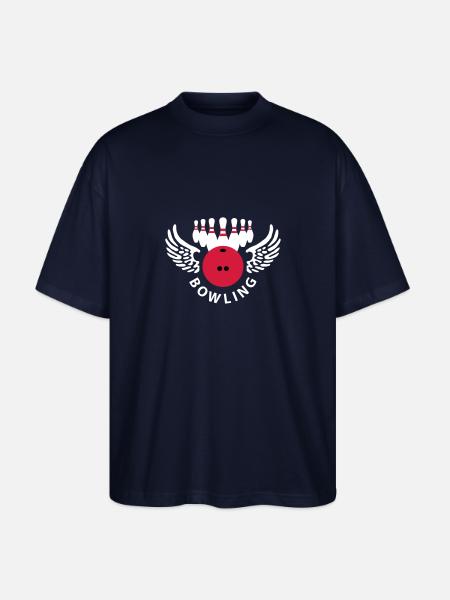 bowling_club_b_3c - Stanley/Stella Oversized Unisex Bio T-Shirt Blaster 2.0 - Navy