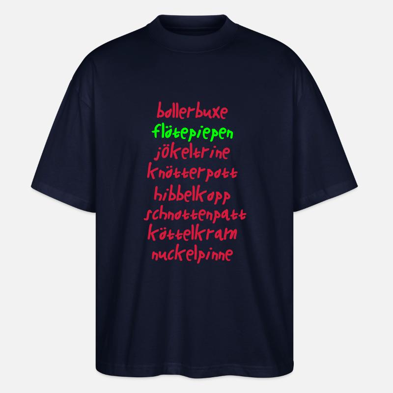 Bollerbuxe - Stanley/Stella Oversized Unisex Bio T-Shirt Blaster 2.0 - Navy