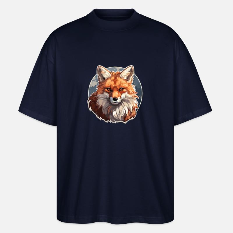 Fuchs - Illustration - Stanley/Stella Oversized Unisex Bio T-Shirt Blaster 2.0 - Navy
