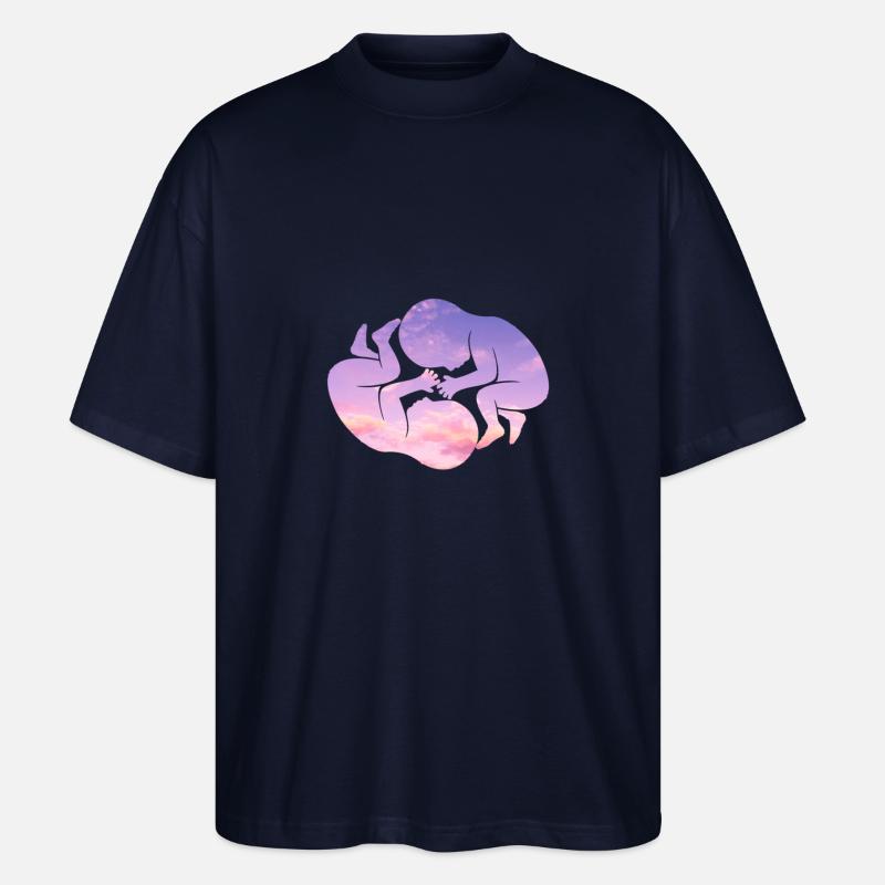 Schwangerschaft - Stanley/Stella Oversized Unisex Bio T-Shirt Blaster 2.0 - Navy