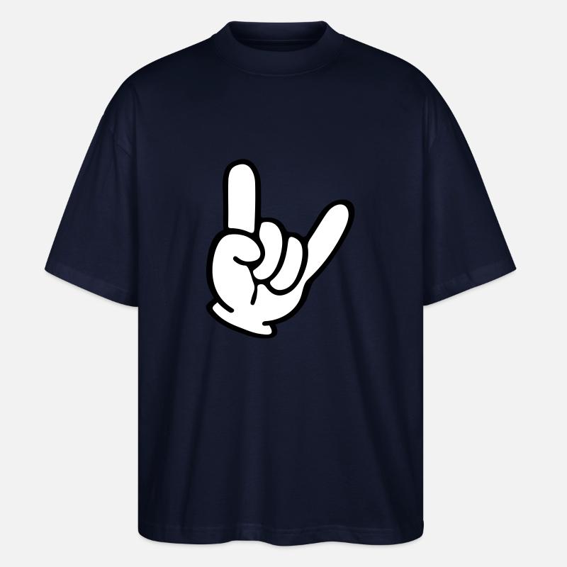 hand comic party - Stanley/Stella Oversized Unisex Bio T-Shirt Blaster 2.0 - Navy