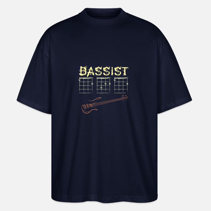 Papa guitare basse - T-shirt bio Blaster 2.0 coupe oversize Stanley/Stella Unisexe - marine