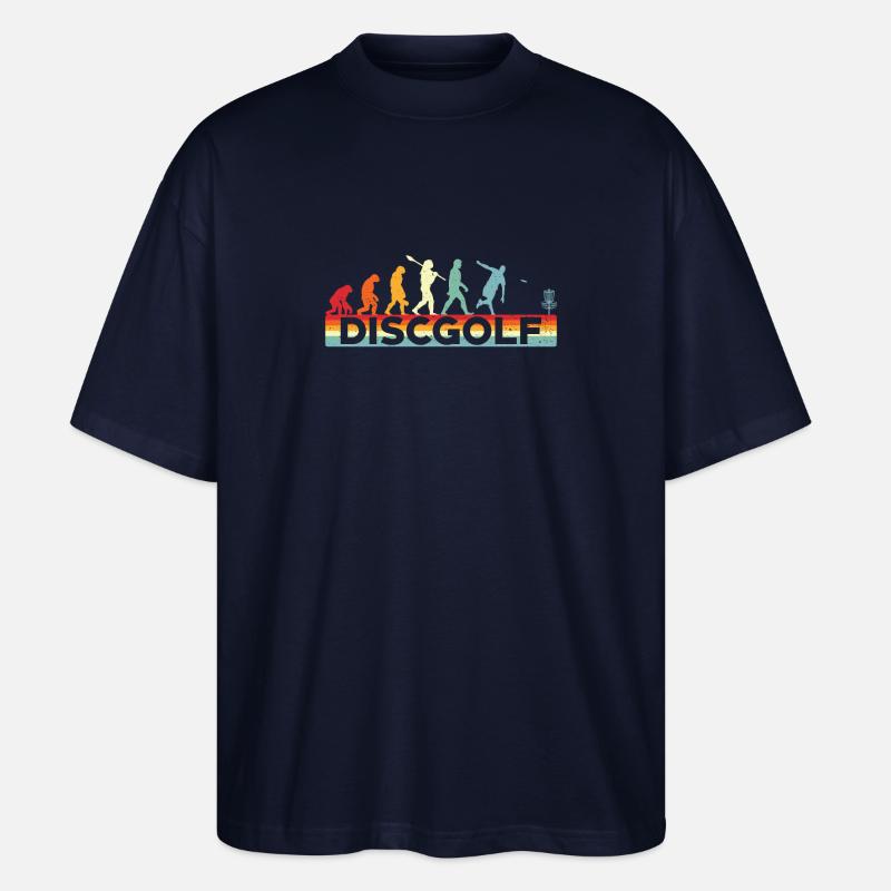 Discgolf Evolution Discgolf - Stanley/Stella Oversized Unisex Bio T-Shirt Blaster 2.0 - Navy