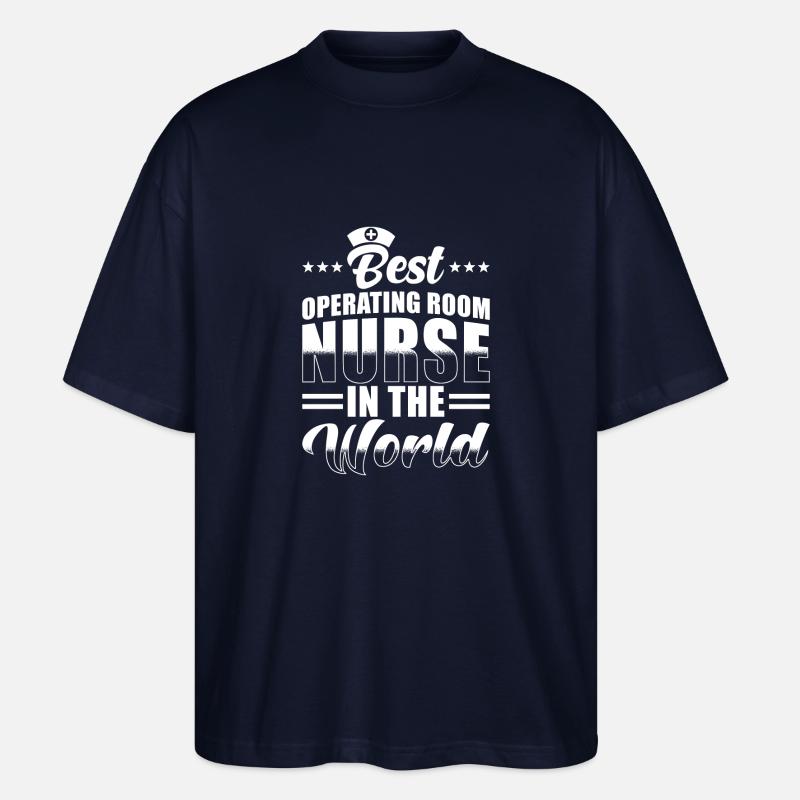 OP Krankenschwester - Stanley/Stella Oversized Unisex Bio T-Shirt Blaster 2.0 - Navy