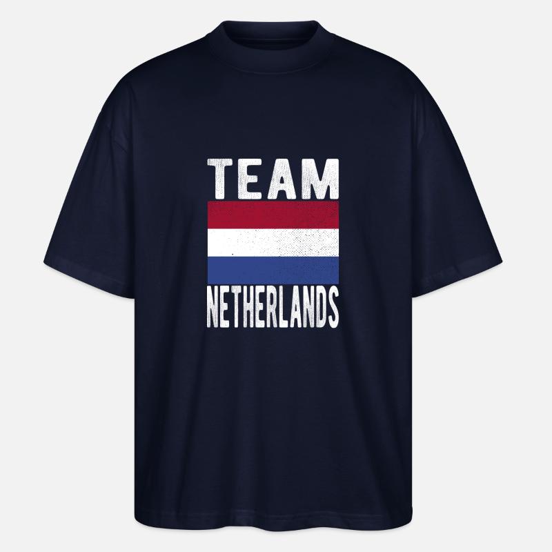 Drapeau des Pays-Bas - T-shirt bio Blaster 2.0 coupe oversize Stanley/Stella Unisexe - marine