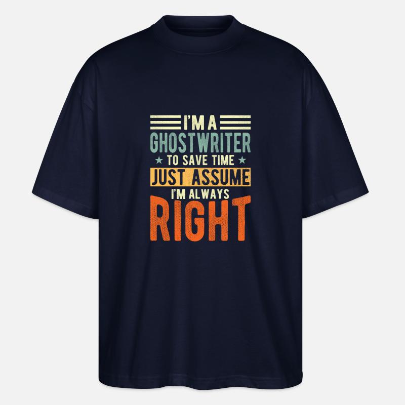 Ghostwriter - Stanley/Stella Oversized Unisex Bio T-Shirt Blaster 2.0 - Navy