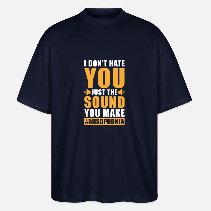 Misophonie Spruch - Stanley/Stella Oversized Unisex Bio T-Shirt Blaster 2.0 - Navy