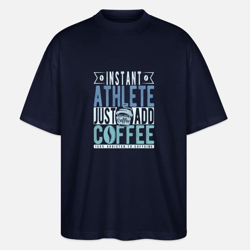 Buchalter Kaffee Spruch - Stanley/Stella Oversized Unisex Bio T-Shirt Blaster 2.0 - Navy