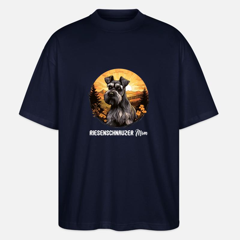 Schnauzer géant - T-shirt bio Blaster 2.0 coupe oversize Stanley/Stella Unisexe - marine