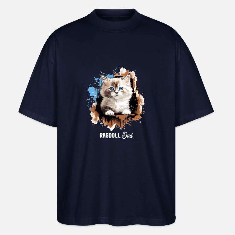Poupée de chiffon - T-shirt bio Blaster 2.0 coupe oversize Stanley/Stella Unisexe - marine